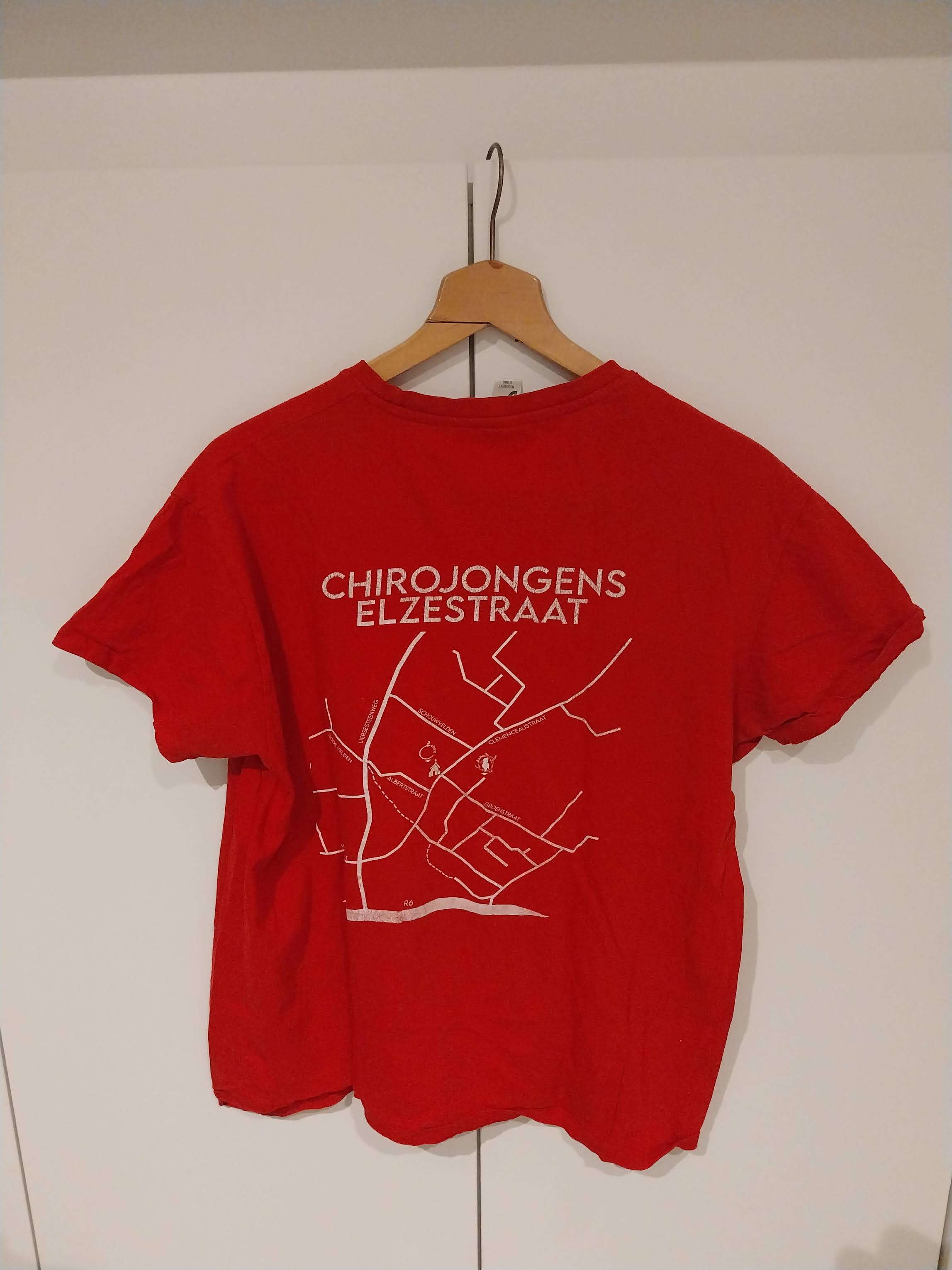 Rode Chiro T-shirt Volwassen