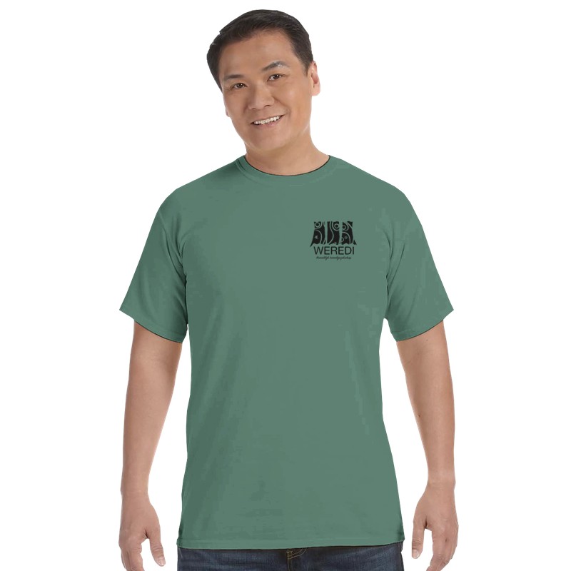 Unisex Heavyweight Crewneck T-Shirt | Sali Groen