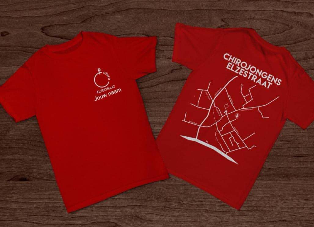 Rode Chiro T-shirt Volwassen